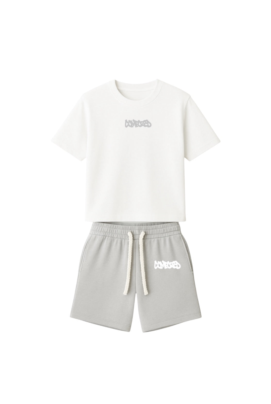 COMPOZED summer set (grey and white)
